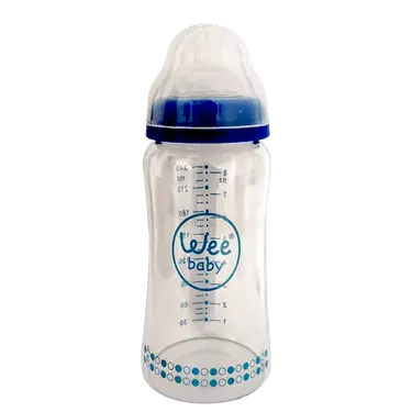 شیرخوری پیرکس کمر باریک و سر گرد 240 سی سی (کد 747) وی بیبی Wee baby